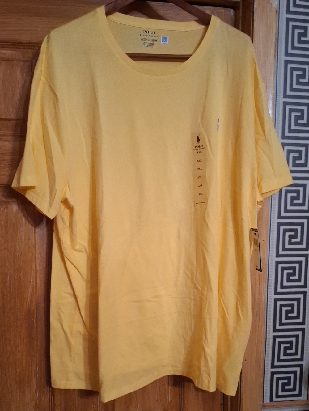 Polo by Ralph Lauren Men’s Bright Yellow Short Sleeve Crew Tee